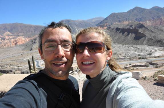 Autofoto em El Pucará, em Tilcara, na Quebrada Humahuaca - Argentina